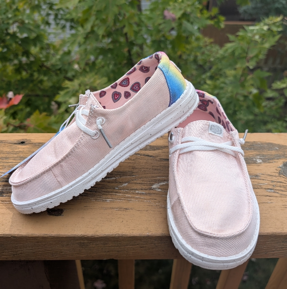 Kids Pink Slip-On Shoes